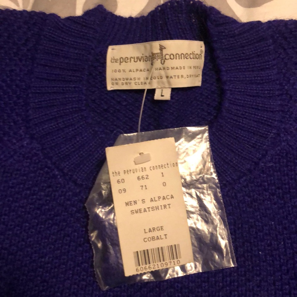 Peruvian Connection men’s alpaca sweater